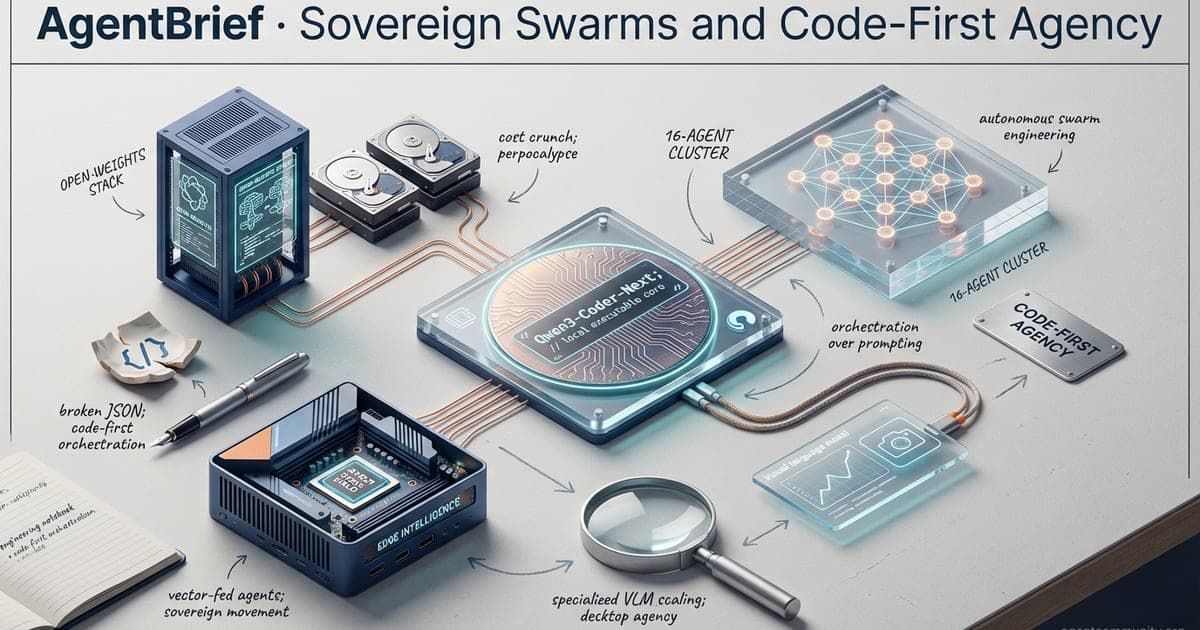 Cover for Sovereign Swarms and Code-First Agency