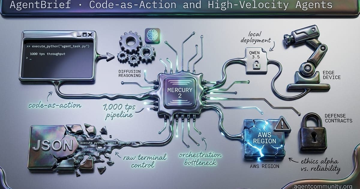 Cover for Code-as-Action and High-Velocity Agents