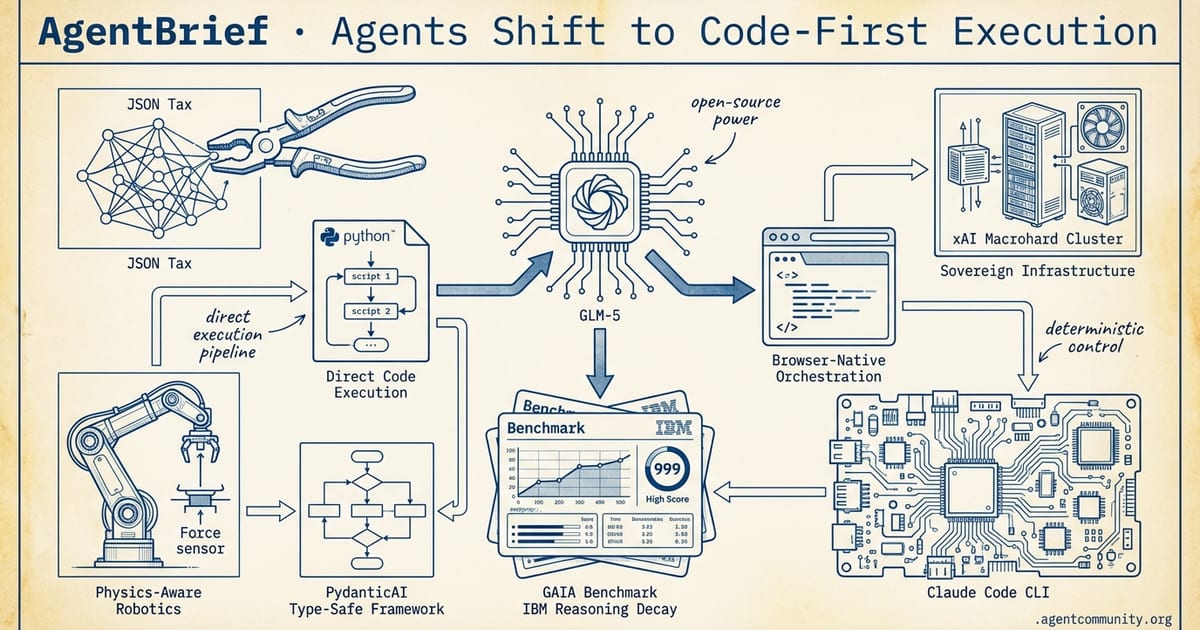 Cover for Agents Shift to Code-First Execution