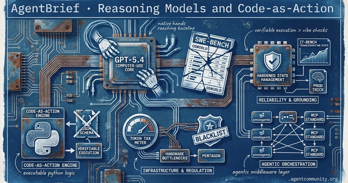 Cover for Reasoning Models and Code-as-Action