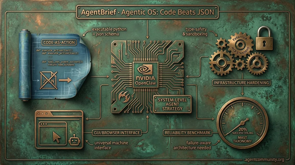 Agentic OS: Code Beats JSON
