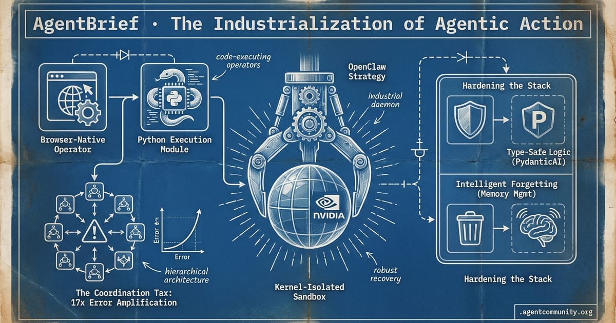 Cover for The Industrialization of Agentic Action