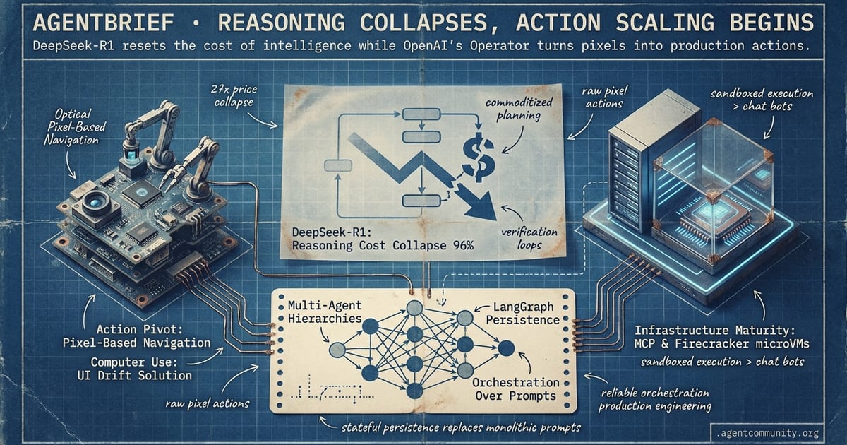 Cover for Reasoning Collapses, Action Scaling Begins