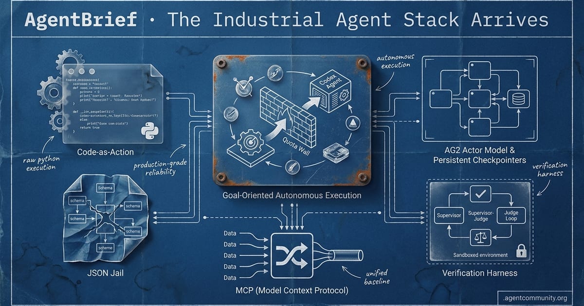 Cover for The Industrial Agent Stack Arrives
