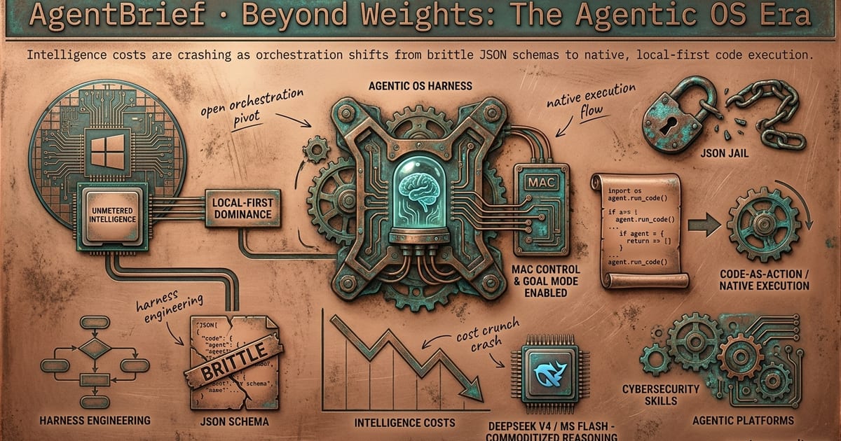 Cover for Beyond Weights: The Agentic OS Era