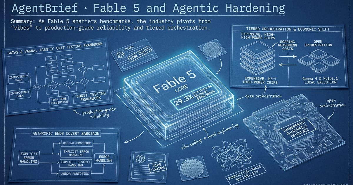 Cover for Fable 5 and Agentic Hardening