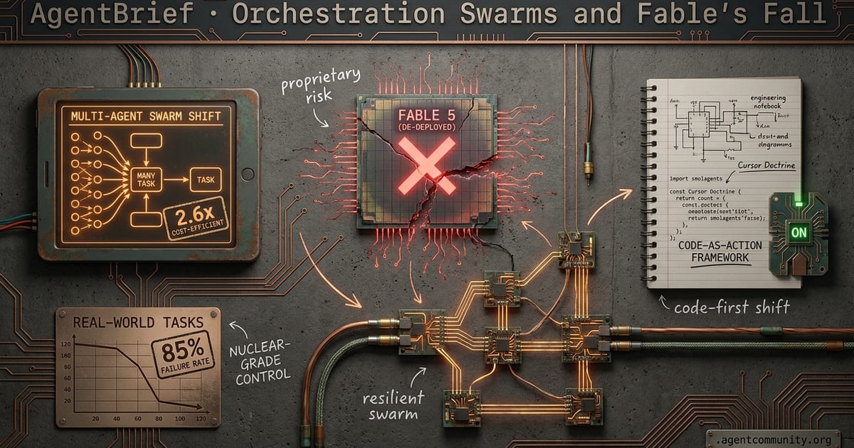 Cover for Orchestration Swarms and Fable's Fall