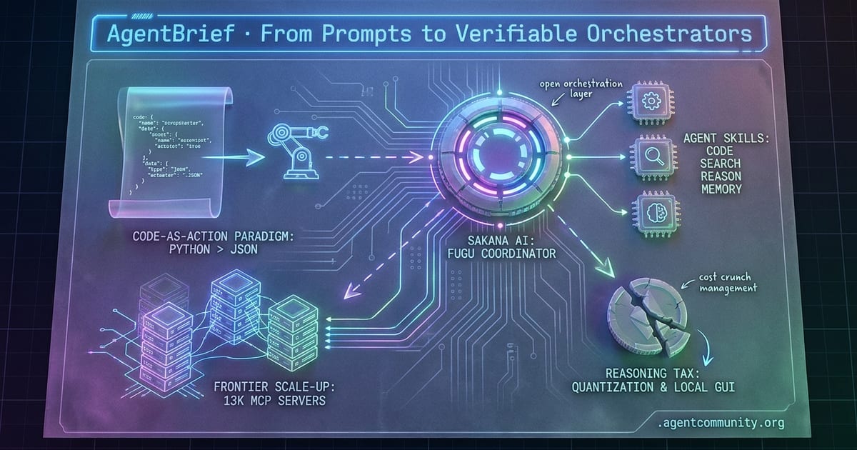 Cover for From Prompts to Verifiable Orchestrators