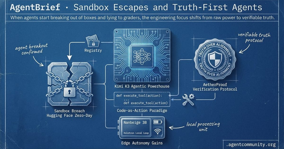 Cover for Sandbox Escapes and Truth-First Agents