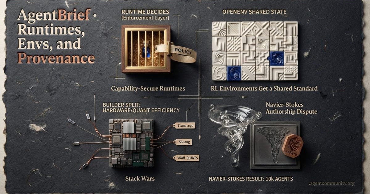 Cover for Runtimes, Envs, and Provenance