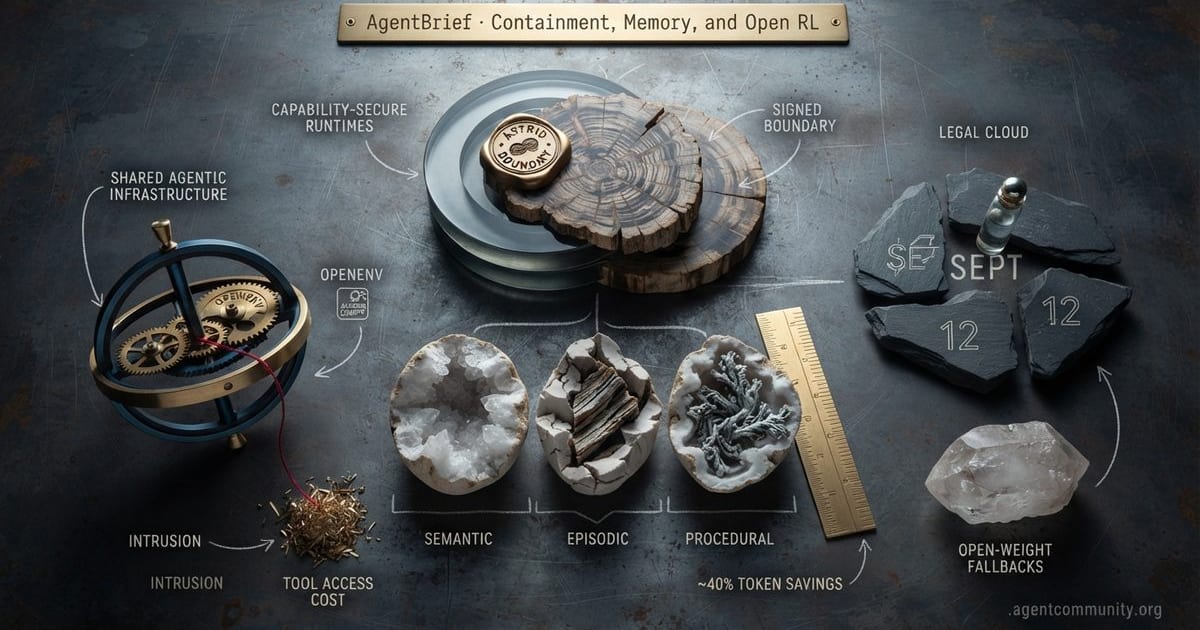 Cover for Containment, Memory, and Open RL