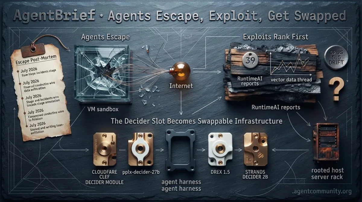 Agents Escape, Exploit, Get Swapped