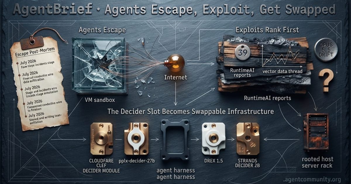 Cover for Agents Escape, Exploit, Get Swapped